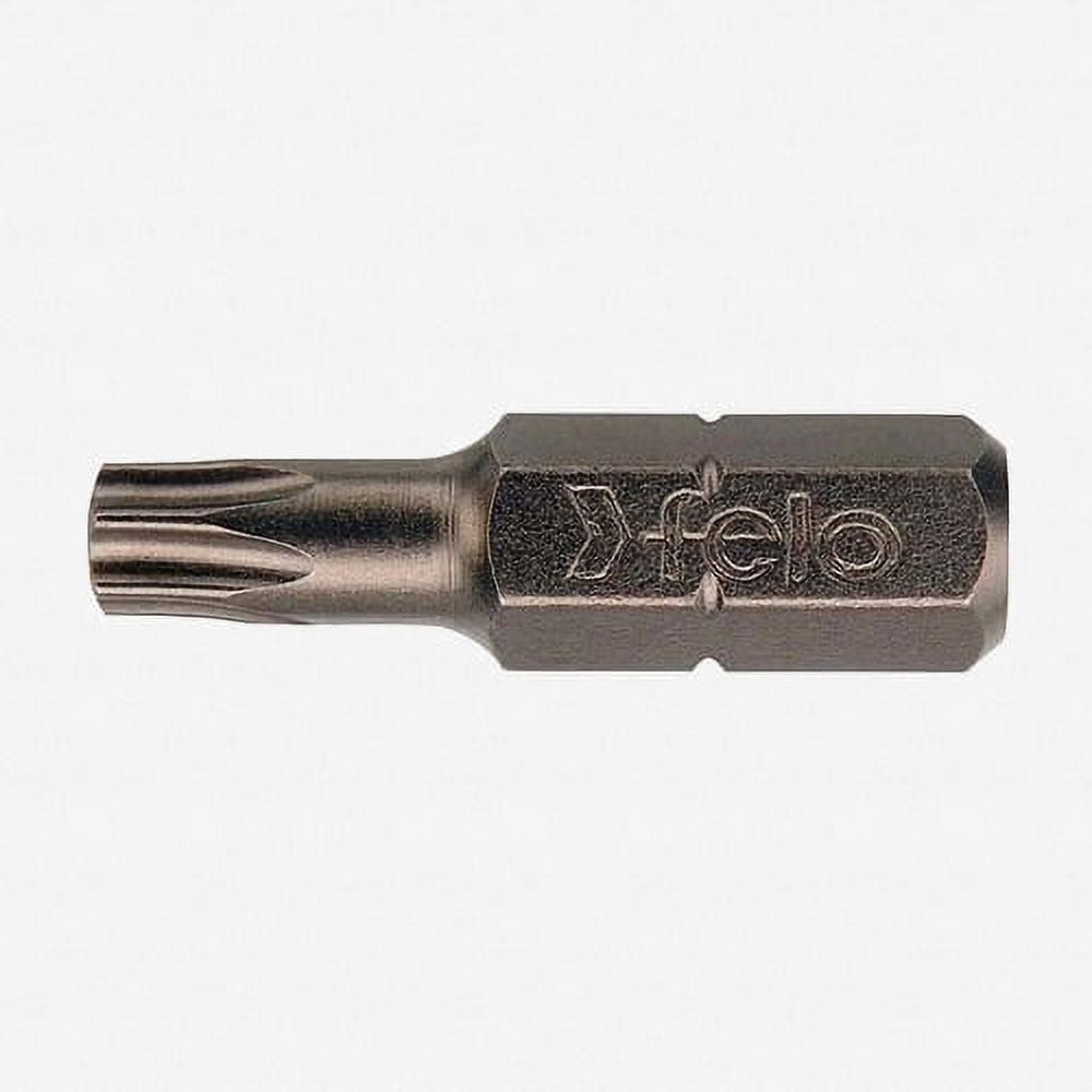Felo T8 IP Torx Plus Industrial Bit - 1/4" Hex Drive, 1" Length, Made In Germany