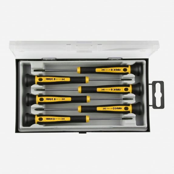 Felo 6 Piece Torx & Hex Precision Screwdriver Set