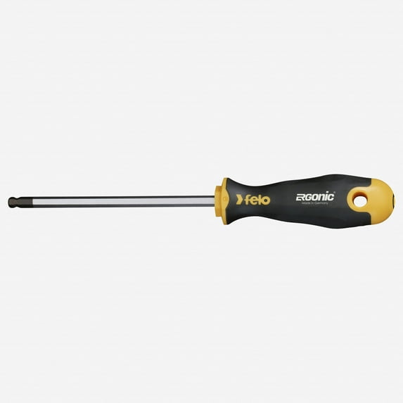 Felo Ergonic Ball End Hex Screwdriver, 3 mm x 100 mm