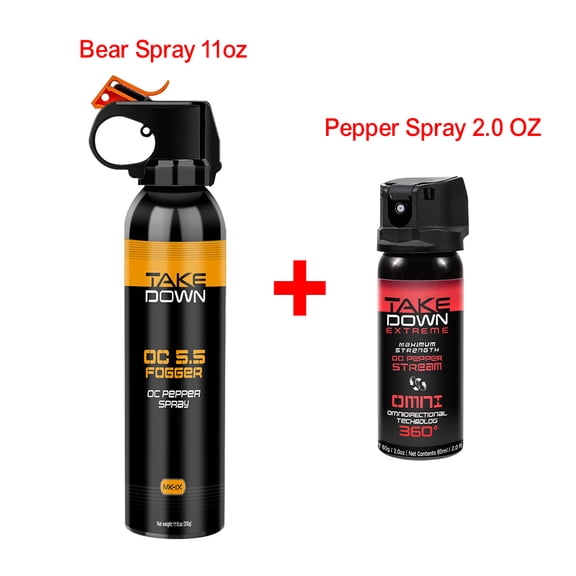 Feloiy 11 oz Bear Spray with Pepper Spray 2.0 oz