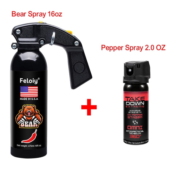 Feloiy 16oz Bear Spray with Pepper Spray