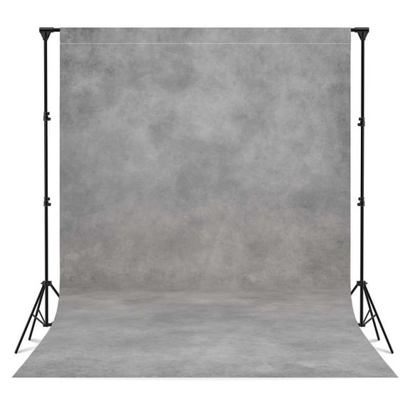 Felortte Polyester 8x10ft Abstract Vintage Gray Backdrop Old Master Photography Background for Headshots Portraits Photo Studio Pocket on Top