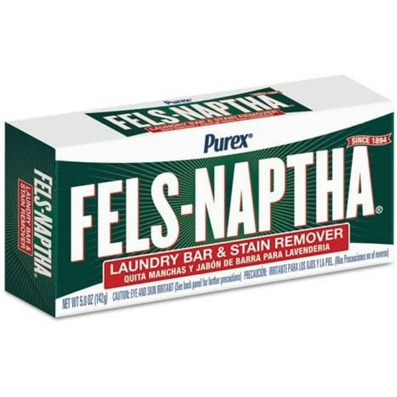 Fels-Naptha Laundry Bar Soap, Solid, 5.5 oz. Box Pack of 24