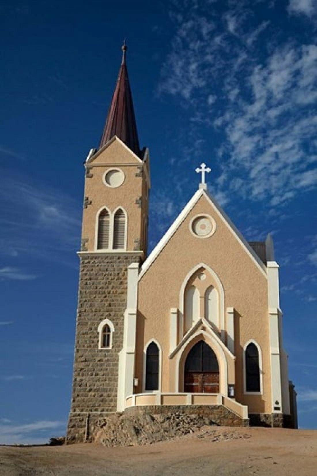 Felsenkirche (Rock Church) Diamond Hill Luderitz Southern Namibia Canvas Art - David Wall DanitaDelimont (18 x 24)