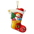 thumbnail image 1 of Felt Applique Stocking Making Kit, Toy Train Santa, Perfect for DIY Arts and Crafts, 1 of 5