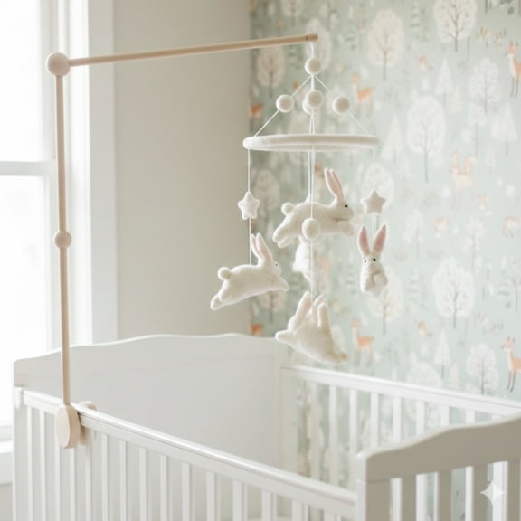 Felt Baby Mobile - Bunnies