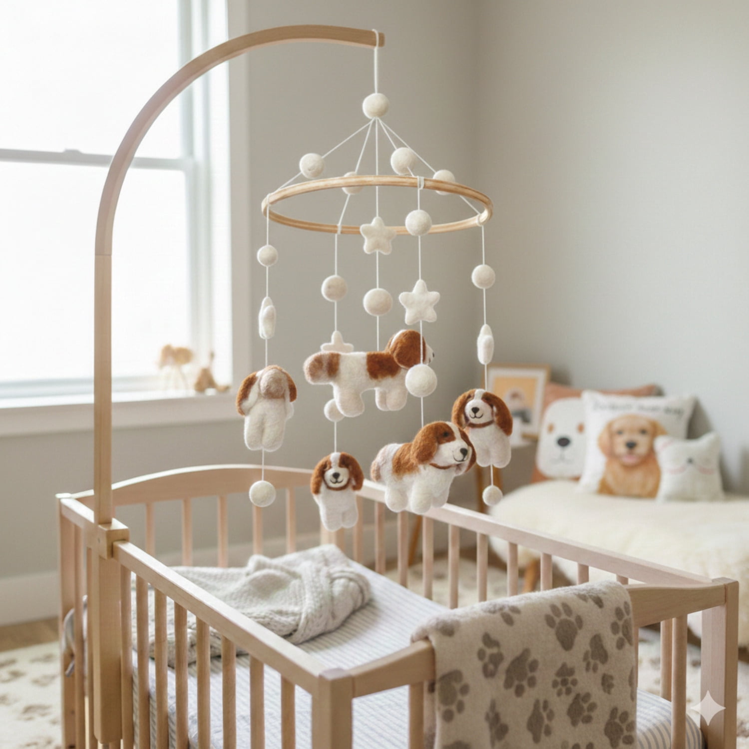 Felt Baby Mobile - Cavalier King Charles Cavalier