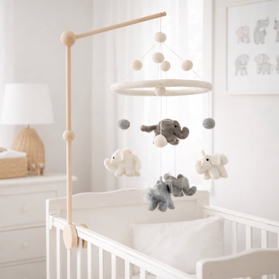 Felt Baby Mobile - Mini Elephant