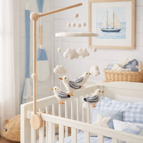 Felt Baby Mobile - Seagull