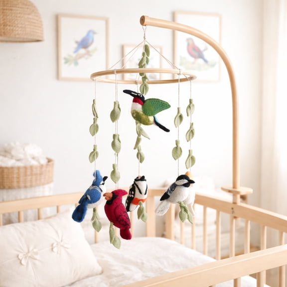 Felt Bird Baby Mobile - Wings of America