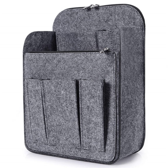 Felt Backpack Organizer Insert for Women and Men, Large Travel Rucksack Insert with High Capacity, Lightweight Bag Organizer with Zipper Pockets