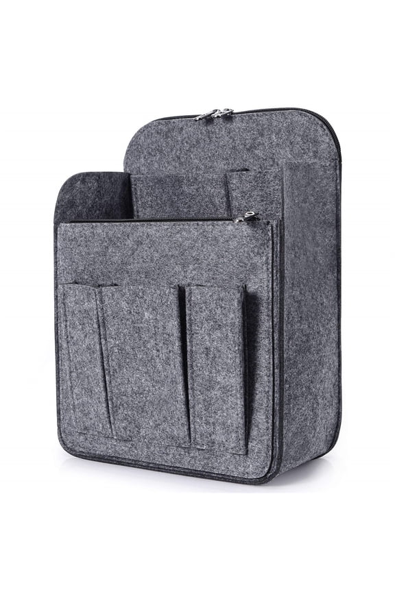 Felt Backpack Organizer Insert for Women and Men, Large Travel Rucksack Insert with High Capacity, Lightweight Bag Organizer with Zipper Pockets