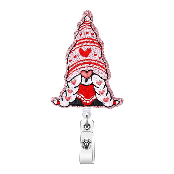 Cartoon Badge Holder with Alligator Clip 360 Badge Reel Retractable Max Length 25'' for Students Hospital Staff