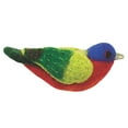 thumbnail image 1 of Felt Bird Garden Ornament Painted Bunting Wild Woolies, 1 of 1