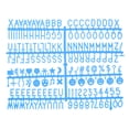 thumbnail image 1 of Felt Board Letters, 510 Characters Blue 3/4" Letters Numbers Symbols Changeable Plastic Message Boards 3Pcs, 1 of 6