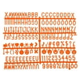 thumbnail image 1 of Felt Board Letters, 680 Characters 0range 3/4" Letters Numbers Symbols Changeable Plastic Message Boards 4Pcs, 1 of 6