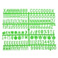 thumbnail image 1 of Felt Board Letters, 680 Characters Green 3/4" Letters Numbers Symbols Changeable Plastic Message Boards 4Pcs, 1 of 6