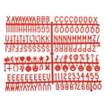 thumbnail image 1 of Felt Board Letters, 680 Characters Red 3/4" Letters Numbers Symbols Changeable Plastic Message Boards 4Pcs, 1 of 6