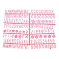 thumbnail image 1 of Felt Board Letters, 680 Characters Rose Red 3/4" Letters Numbers Symbols Changeable Plastic Message Boards 4Pcs, 1 of 6