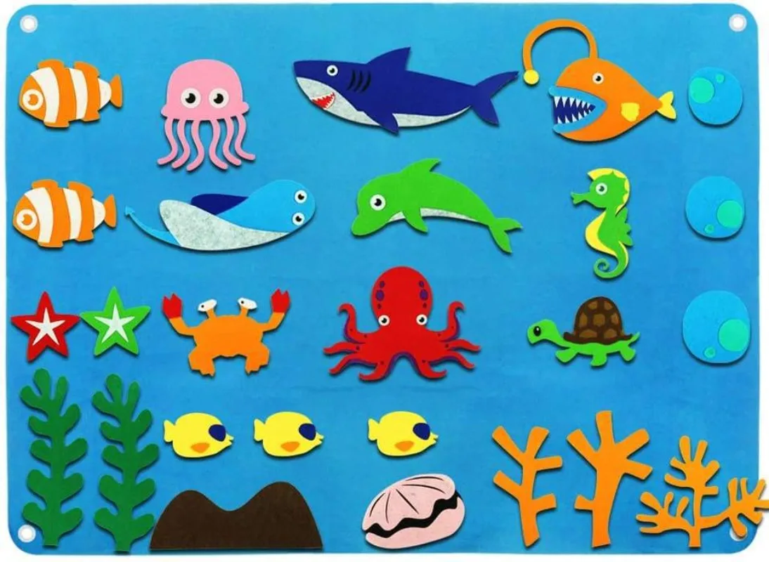 Felt Board Stories Set Montessori Ocean Farm Insect Animal Family ...
