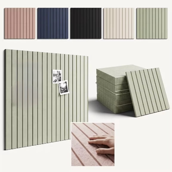 Felt Bulletin Board 11.81"x 11.81", Cork Boards for Walls Self-Adhesive, Cork Board Alternative for Home Office Classroom Decor