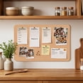 thumbnail image 1 of Felt Bulletin Board, Photo Display Board, Rectangular Pin Board for Wall, Message Board for Pictures and Notes, Polyester Wall Decor for Bedroom Office Dorm, 1 of 6
