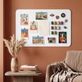 thumbnail image 1 of Felt Bulletin Board Wall Pin Board 24x16 inch Self-Adhesive Photo Memo Board with 30 Push Pins, in Clean White, 1 of 6