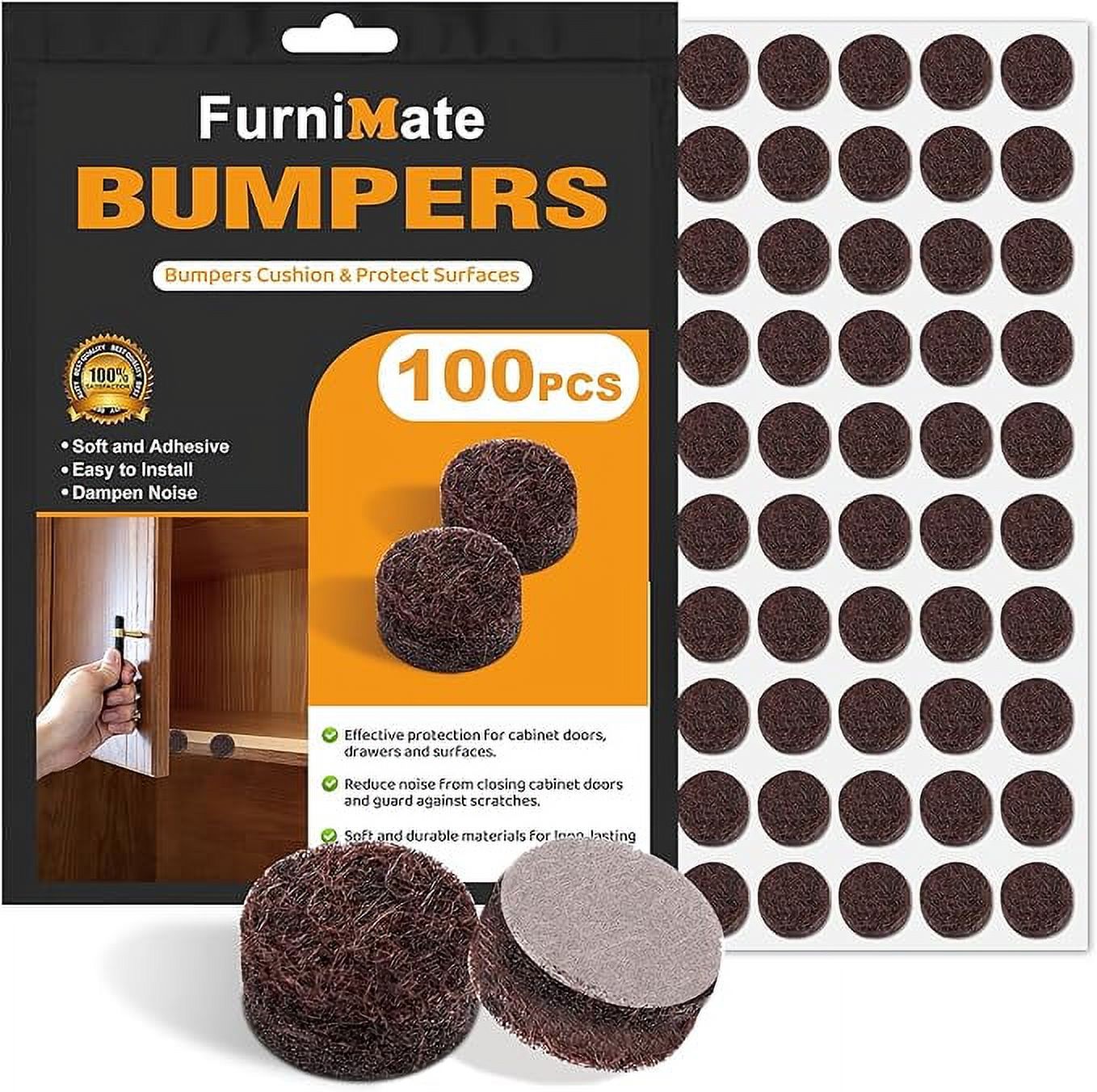 Felt Door BumpersSmall Felt Pads for Doors,