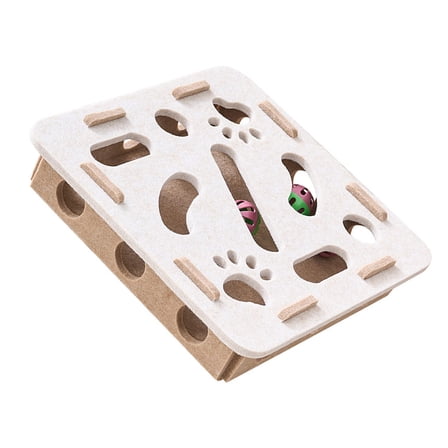 Felt Cats Puzzle Toy With Removable Bells Interactive Puzzle Design Mental Stimulation Game Safe Nontoxic Puzzle Box