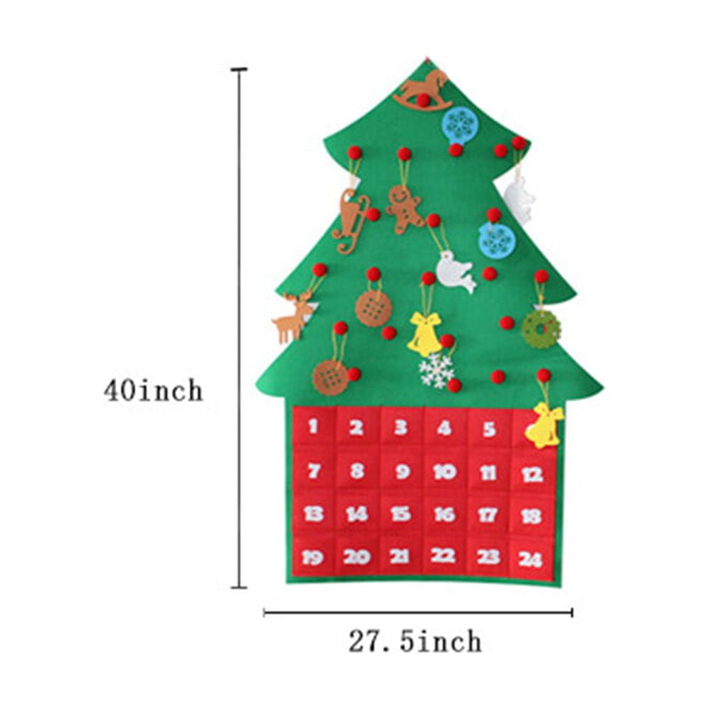 Felt Christmas Advent Calendar Hanging Christmas Tree Countdown felt-christmas-advent-calendar-hanging-christmas-tree-countdown