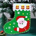 thumbnail image 1 of Felt Christmas Stockings with DIY Ornaments, Handmade Sewing Craft Kits for Kids, Holiday Party Decorations and Gift Bags for Christmas Tree, 1 of 6