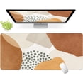 thumbnail image 1 of Felt Desk Mat, No Bad Smell Felt Mouse Pad with Stitched Edges, Boho Felt Desk Pad Mat, Computer Mats, 3mm Thick 35.4 x 15.7inch Large Mouse Pad, Desk Matt for Desktop, Yellow Orange, 1 of 6
