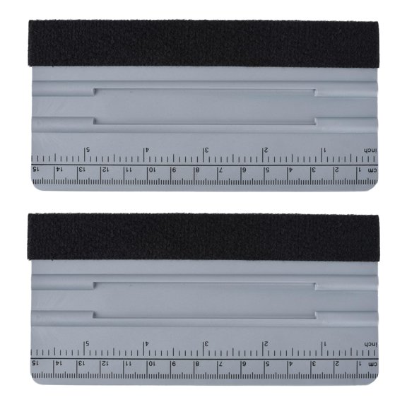 Felt Edge Vinyl Squeegee Tool 4-Inch 3-Pack, Professional Non-Scratch Applicator for Car Wrap Window Tint Decal Film Installation, Durable Reusable Squeegee for Detailing Glass Cleaning Snow Removal