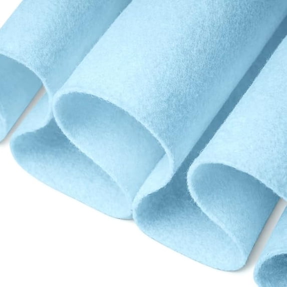 FabricLA Felt Fabric | 36"X 36" inch (1 Square Yard) 1.6mm Thick Fabric | Non-Stiff, Soft Fabric Material | Durable Felt Fabric | Soft Felt Roll for Crafts, Sewing, and Padding | Fabric Baby Blue