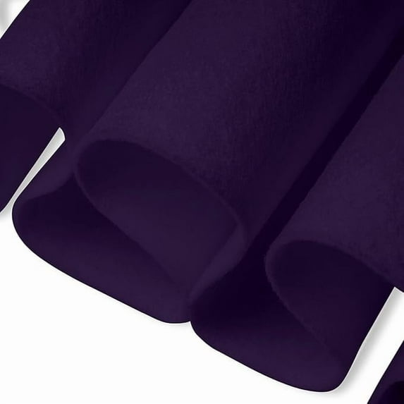 FabricLA Felt Fabric | 72" Inch Wide & 1.6mm Thick Plum Fabric | Non-Stiff, Soft Fabric Material Felt Fabric by The Yard Soft Felt Roll for Crafts, Sewing and Padding | Half Yard Fabric Plum