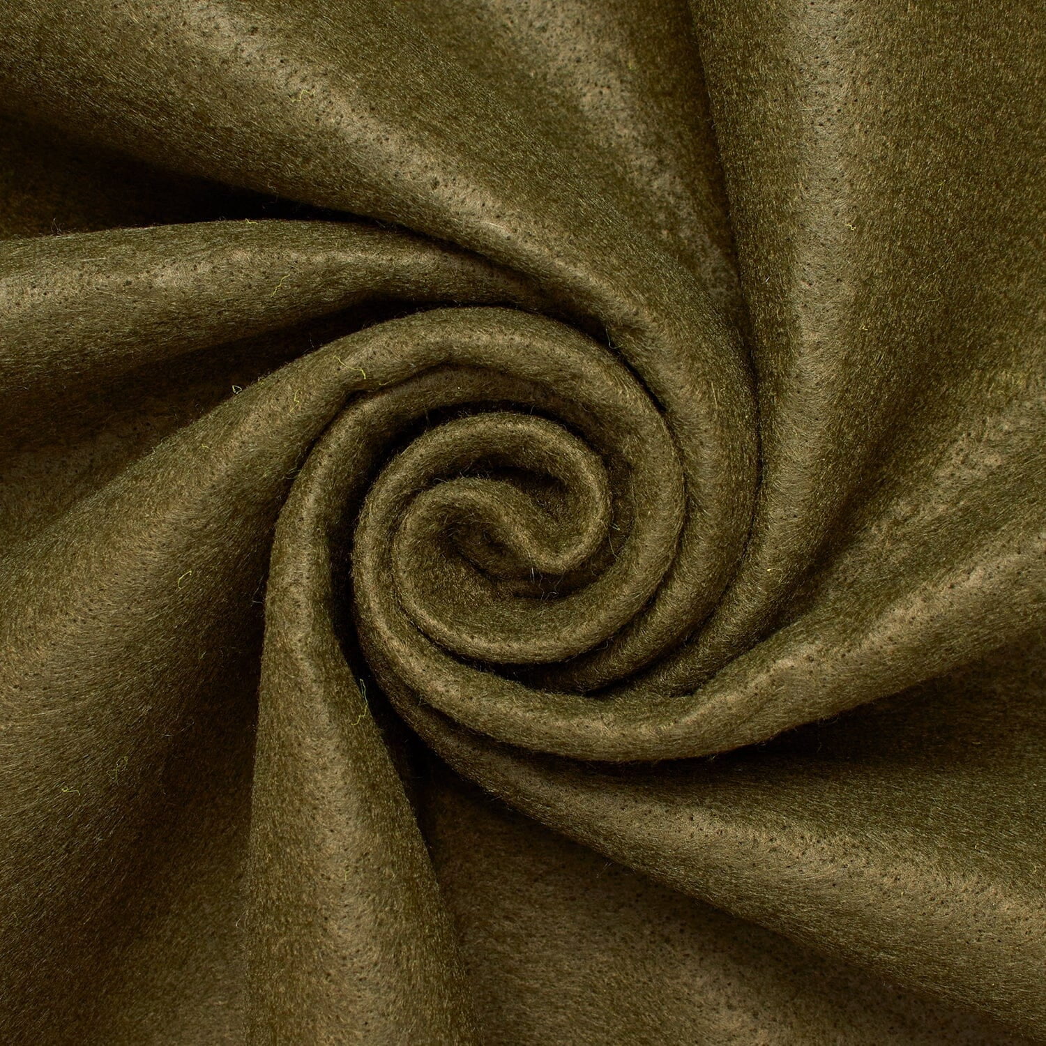 Felt Fabric 74 Inch Wide Polyester Craft Fabric By The Yard 300 GSM - For Sewing Apparel, Accessories, Décor, & More - Army Green (1 Yard)