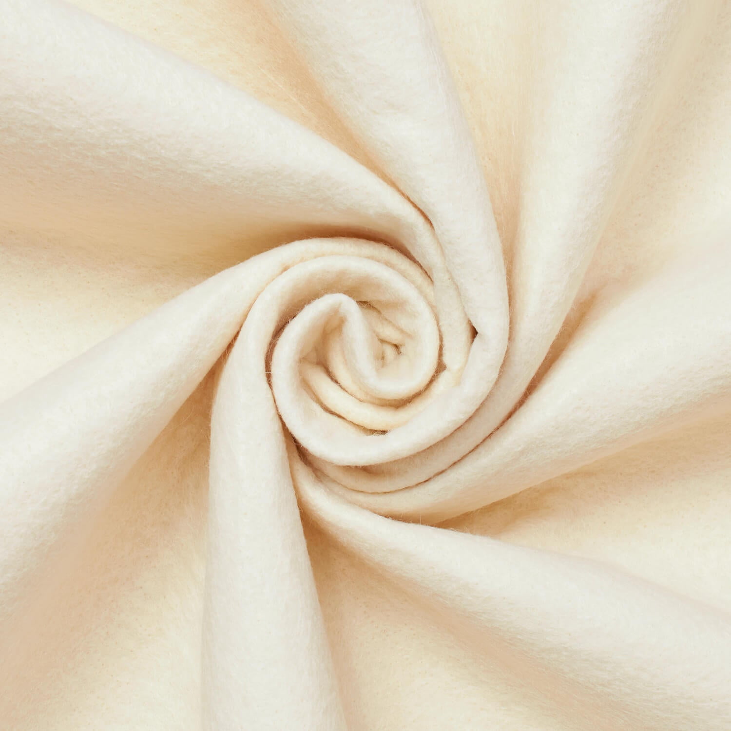 Felt Fabric 74 Inch Wide Polyester Craft Fabric By The Yard 300 GSM - For Sewing Apparel, Accessories, Décor, & More - Beige (5 Yards)