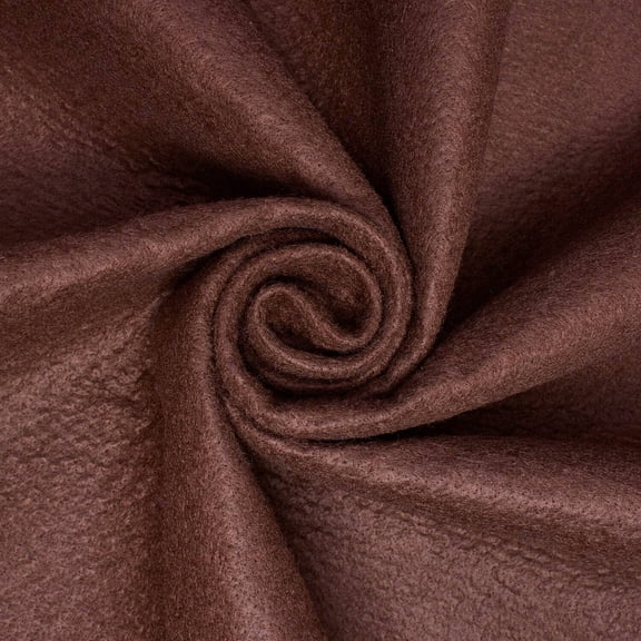 Felt Fabric 74 Inch Wide Polyester Craft Fabric By The Yard 300 GSM - For Sewing Apparel, Accessories, Décor, & More - Brown (1 Yard)