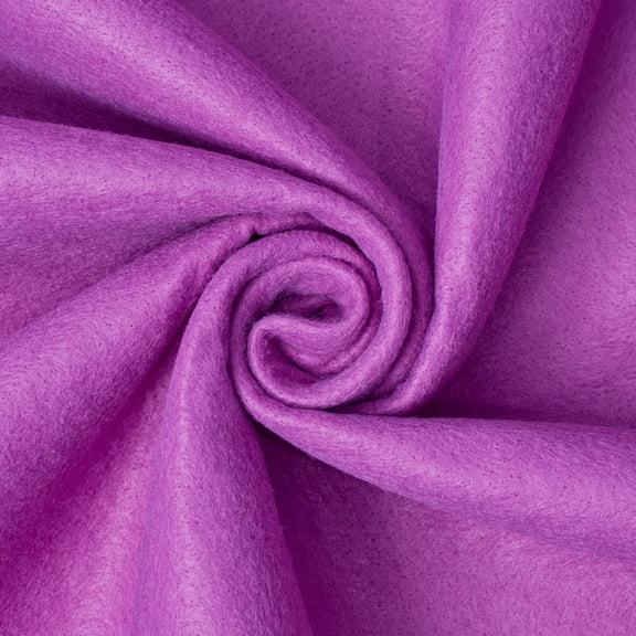 Felt Fabric 74 Inch Wide Polyester Craft Fabric By The Yard 300 GSM - For Sewing Apparel, Accessories, Décor, & More - Orchid (10 Yards)