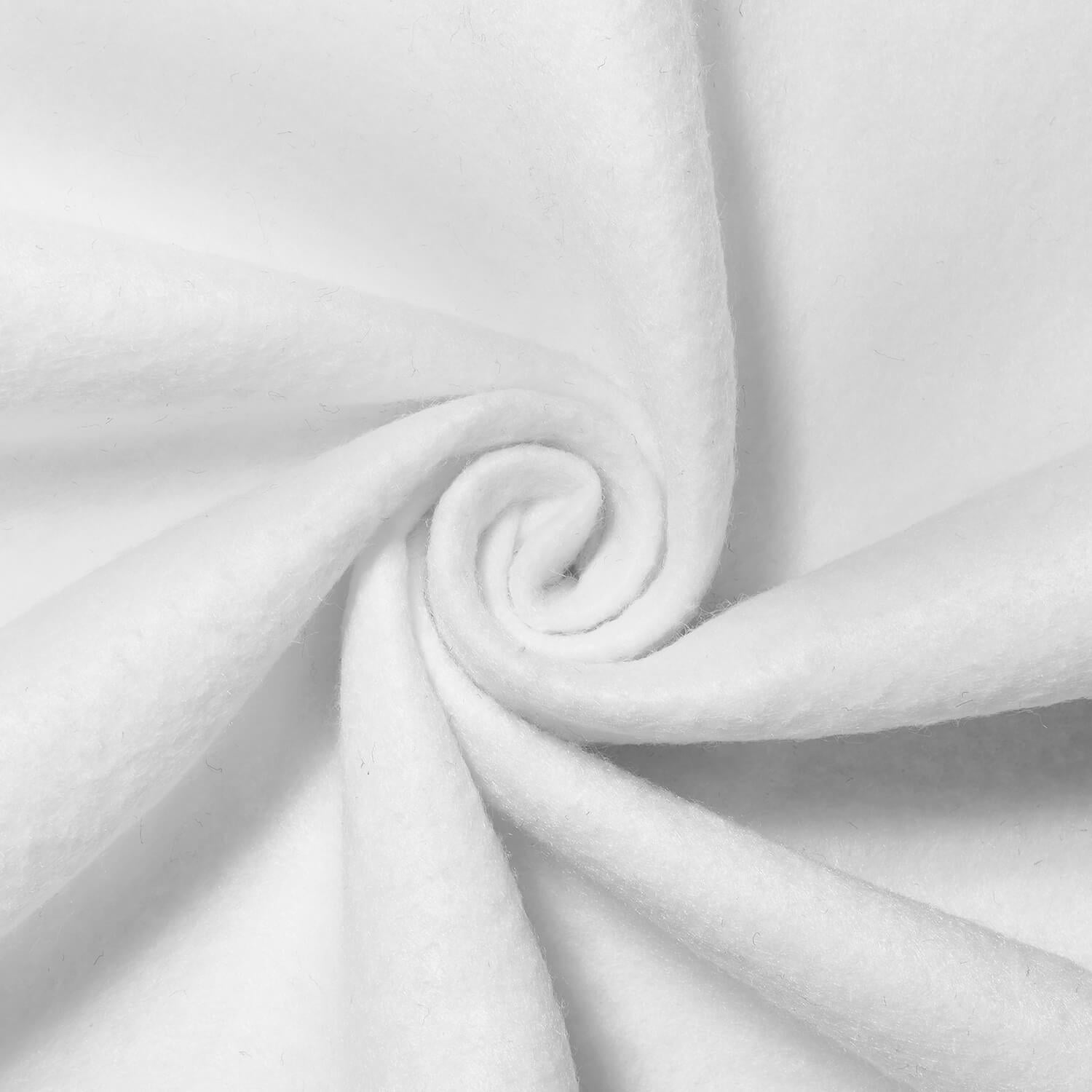 White Felt Fabric - by The Yard