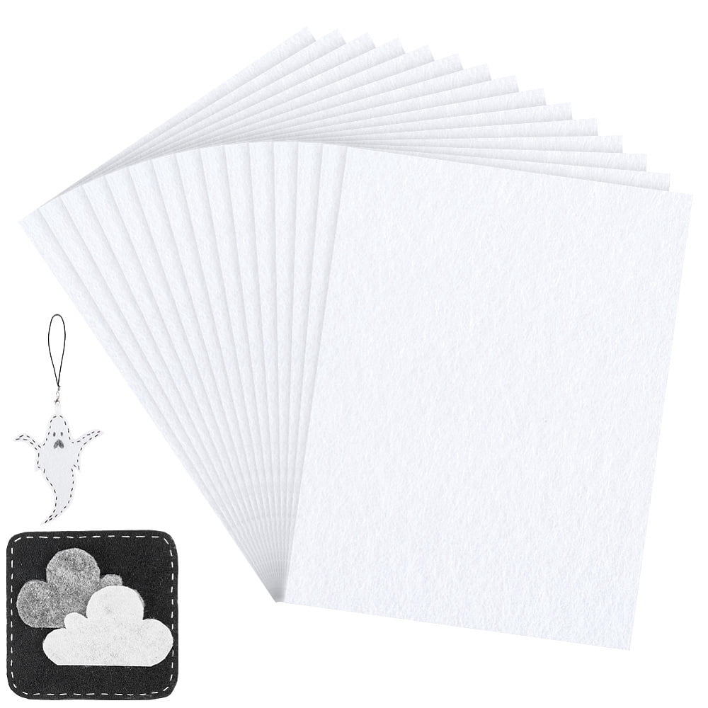 Felt Fabrics Rectangle White 199x148x1mm