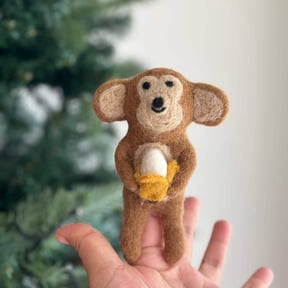 Felt Finger Puppet: Monkey