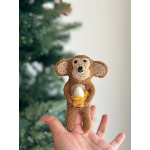 Felt Finger Puppet: Monkey