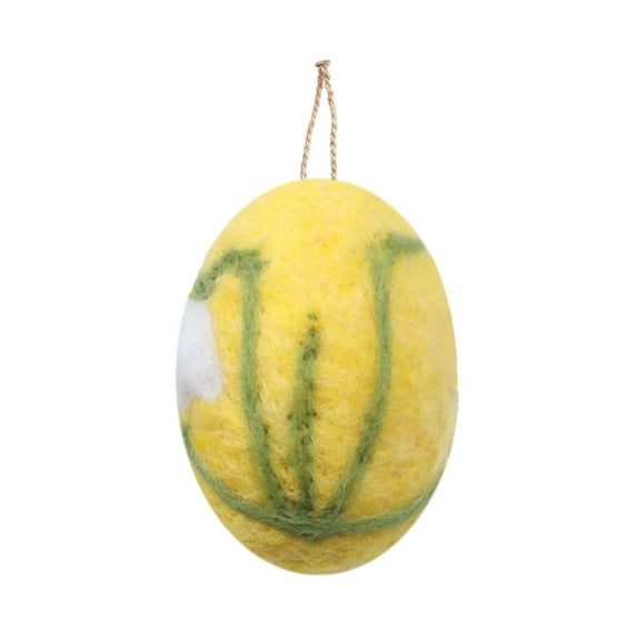 Felt & Foam Easter Egg Hanging Ornaments – DIY Pastel Easter Eggs for Spring Crafts, Tree Decor & Home Holiday Decorations - (J)