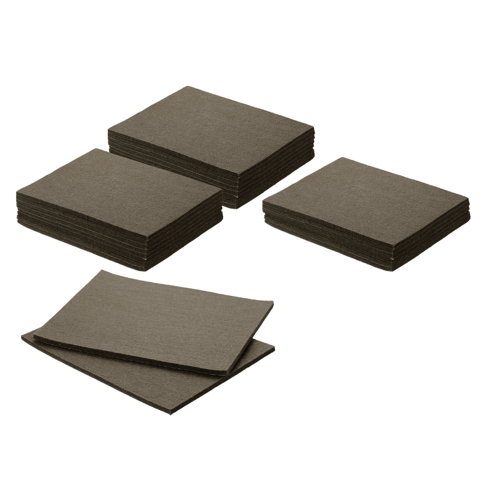 Felt Furniture Pads, 24Pack 7.87" x 5.91" Adhesive Backed Non-slip Anti-scratch Felt Pad for Protecting Hardwood Floor, Brown