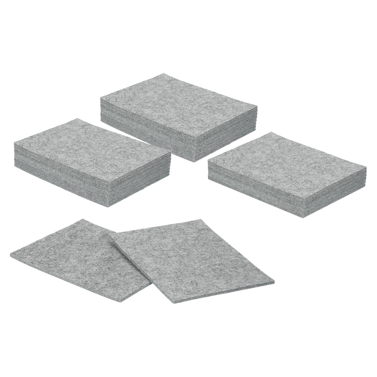 Felt Furniture Pads, 24Pack 7.87" x 5.91" Adhesive Backed Non-slip Anti-scratch Felt Pad for Protecting Hardwood Floor, Grey