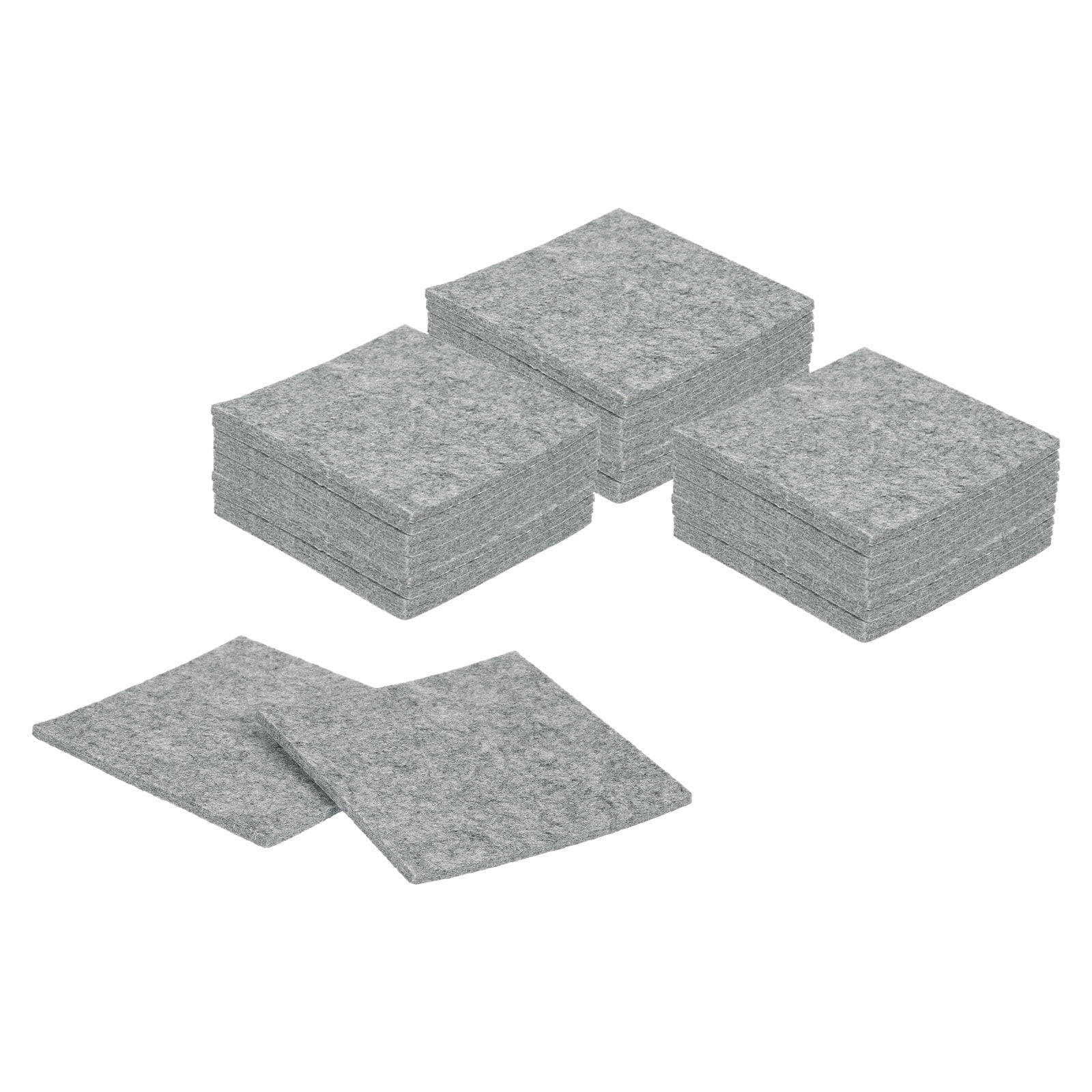 Felt Furniture Pads, 32Pack 4.72" x 4.72" Adhesive Backed Felt Non-slip Anti-scratch Chair Leg Protectors for Protecting Hardwood Floor, Grey