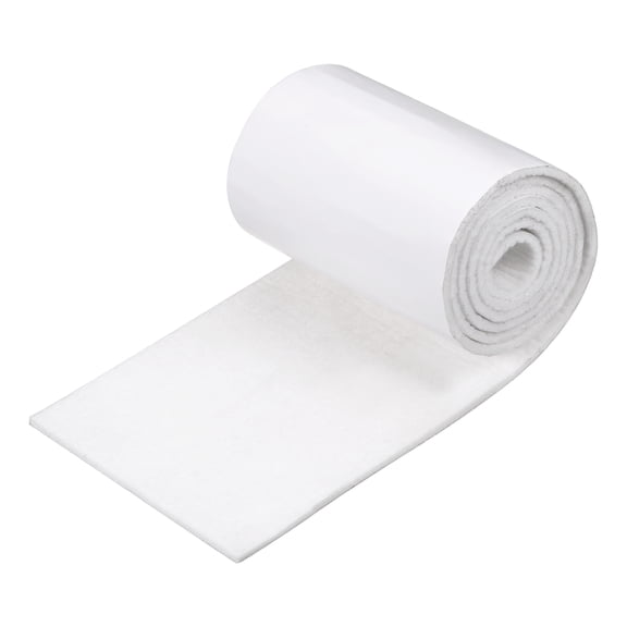 Felt Furniture Pads, 39 x 3.9 x 0.12 Inch Non-Slip Self-Adhesive Floor Protectors, Cuttable Felts Strip Tape Roll for Hardwood Floors and Home Appliances, White