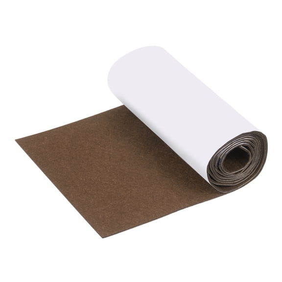 Felt Furniture Pads, 40 x 5 x 0.5 Inch Non-Slip Self-Adhesive Floor Protectors, Cuttable Felts Strip Tape Roll for Hardwood Floors and Home Appliances, Brown