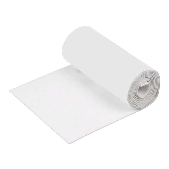 Felt Furniture Pads, 40 x 5 x 0.5 Inch Non-Slip Self-Adhesive Floor Protectors, Cuttable Felts Strip Tape Roll for Hardwood Floors and Home Appliances, White